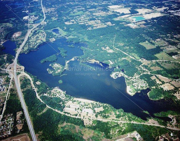 Kent Lake in Oakland County, Michigan